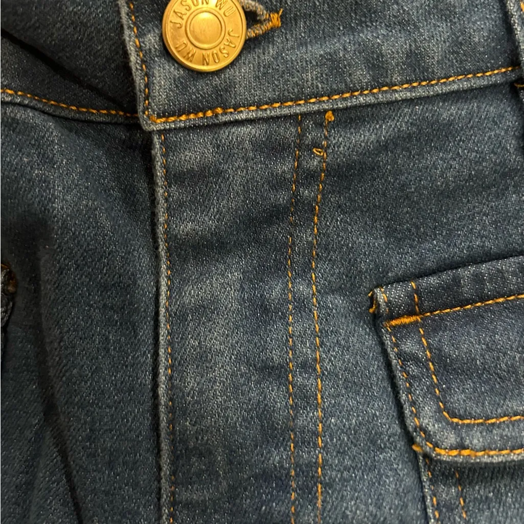 Jason Wu Stretch Wide Leg Jeans Size 6 Gold Buttons New Without Tags - Image 11