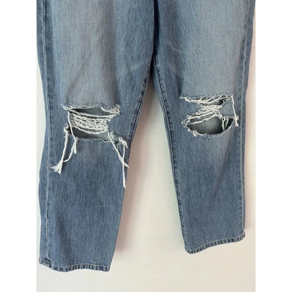 Blank NYC In Over It Ribcage High Rise Distressed Ripped Cropped Jeans Size 27 - Image 8