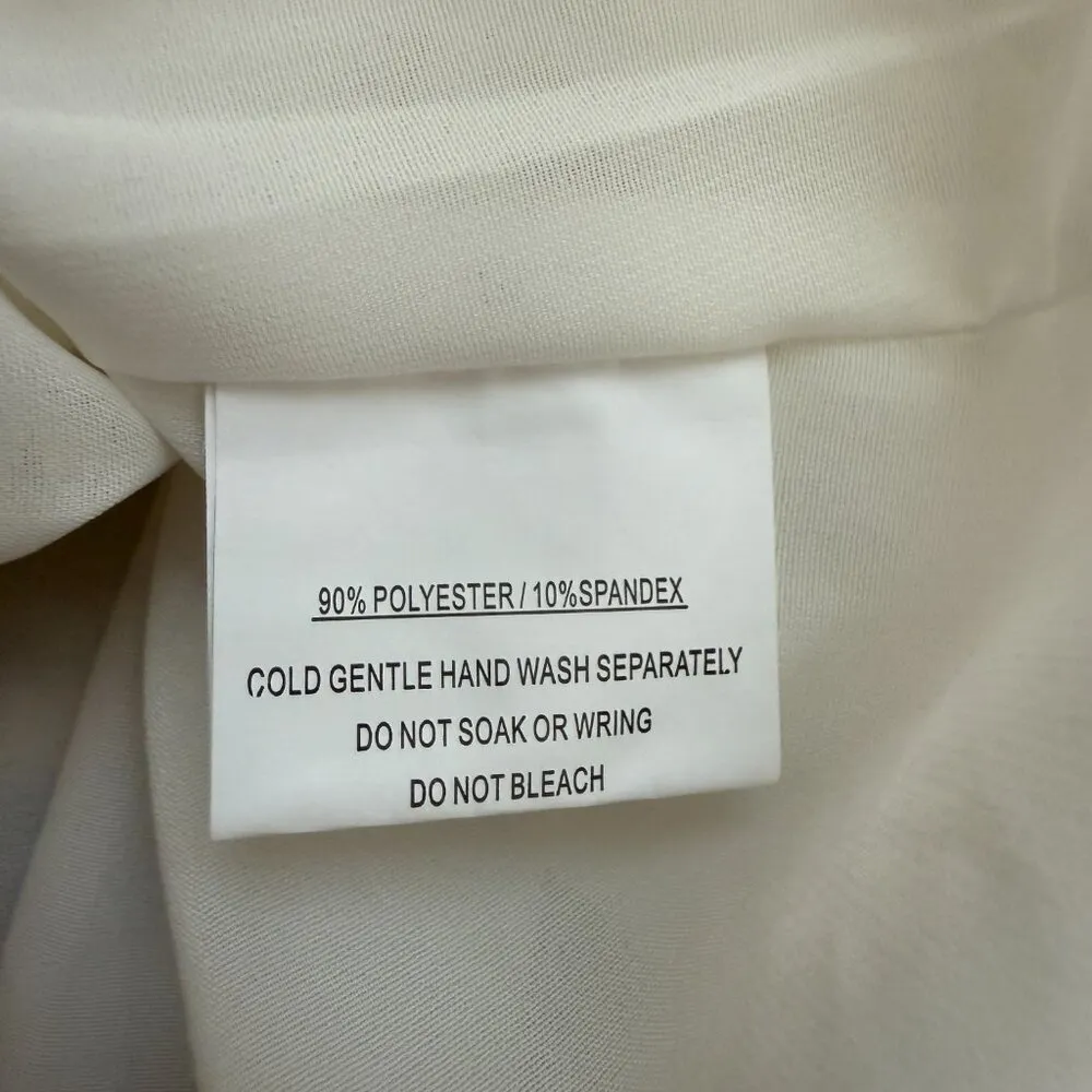 Selfie Leslie Zipporah Short Sleeve Layered Ruffle Mini Dress Women's XS White - Image 14