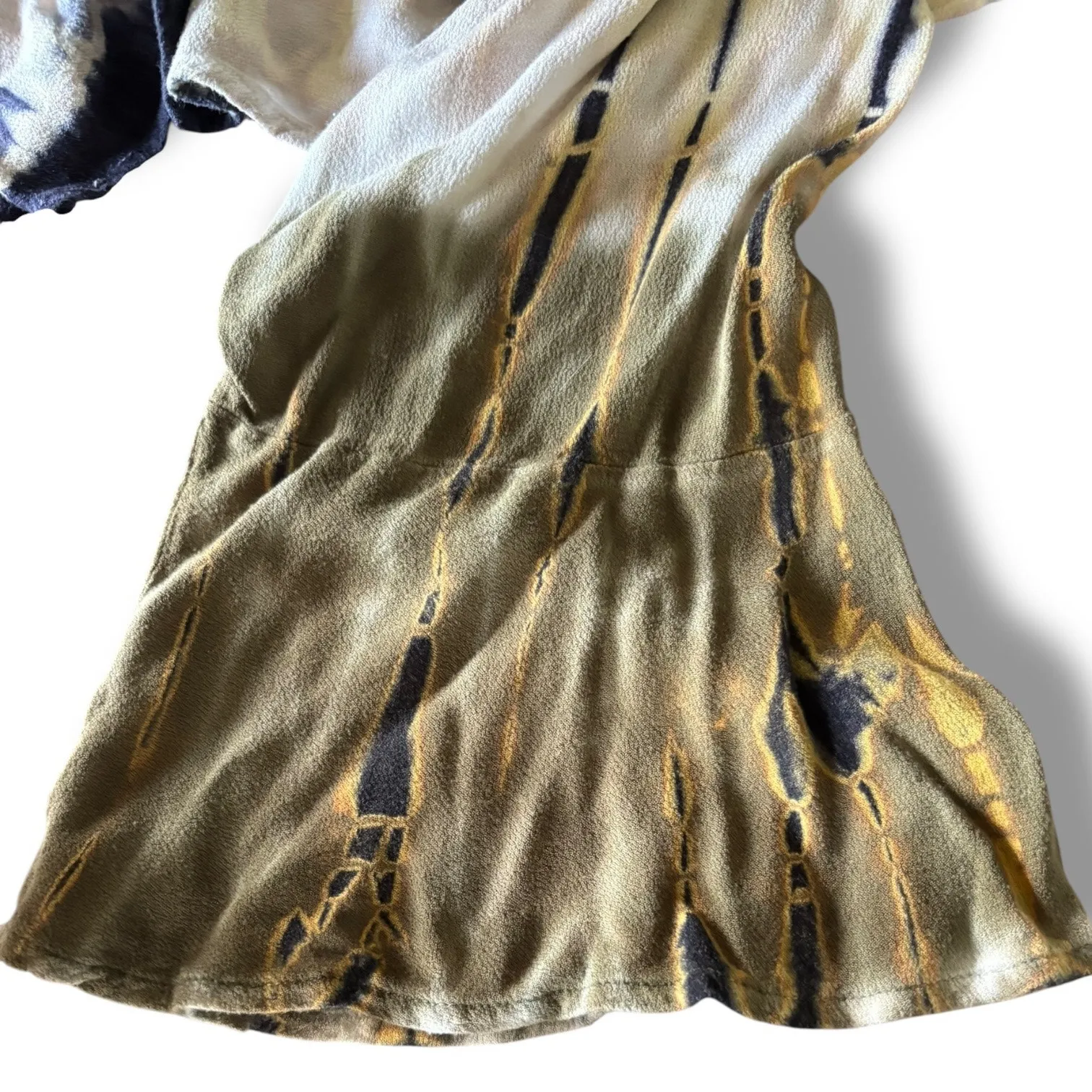 Westport 1962 Women's Tie Dye Tunic Top - Size 1X - Brown Gold‎ Beige - Image 5