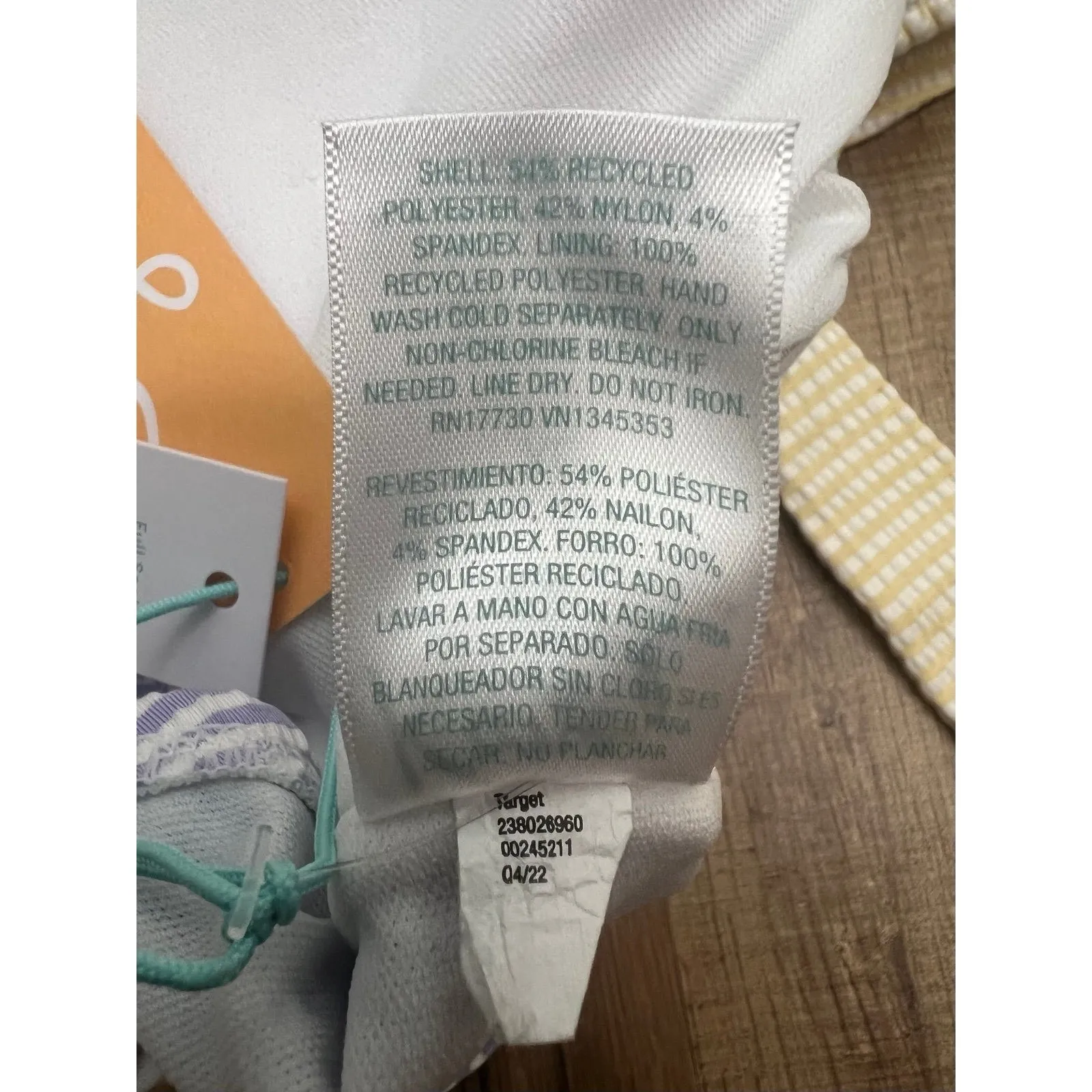 Kona Sol Front Wrap Full Coverage OnePiece‎ Swimsuit Small Sz XL - Image 7