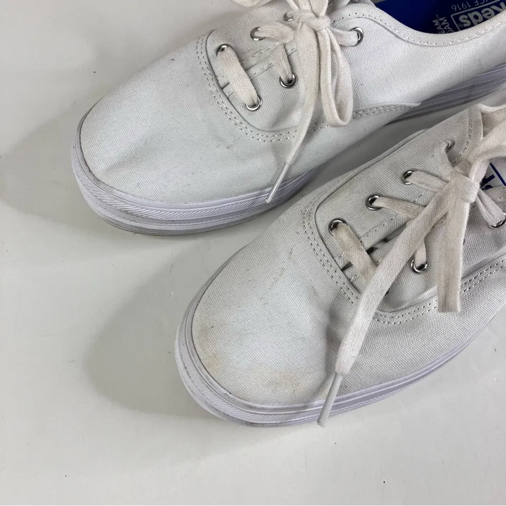 Keds champion platform Sneakers all white size 9 - Image 6