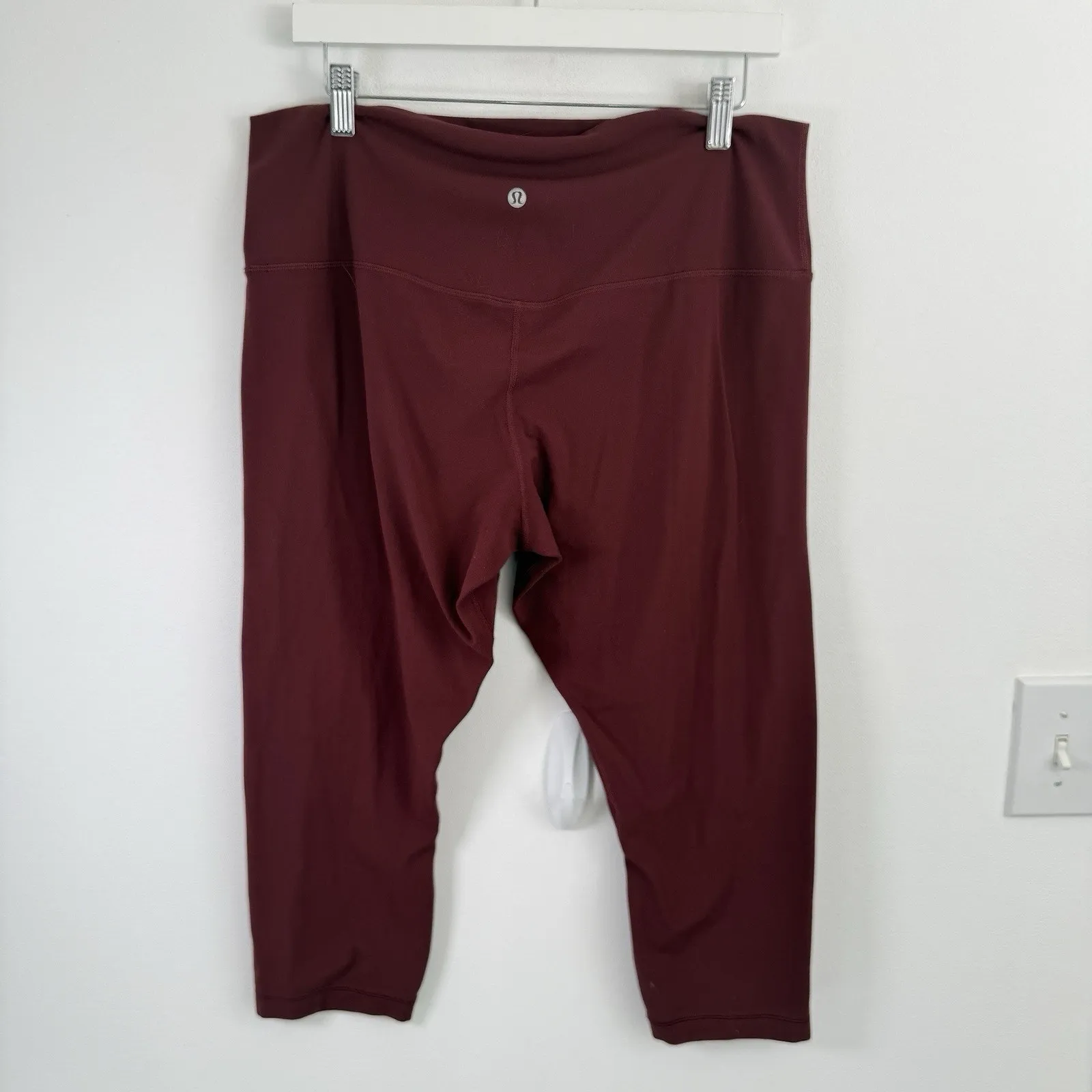 Lululemon Align High Rise Crop 21" Leggings Garnet Red Gym Athletic Womens 16 - Image 6