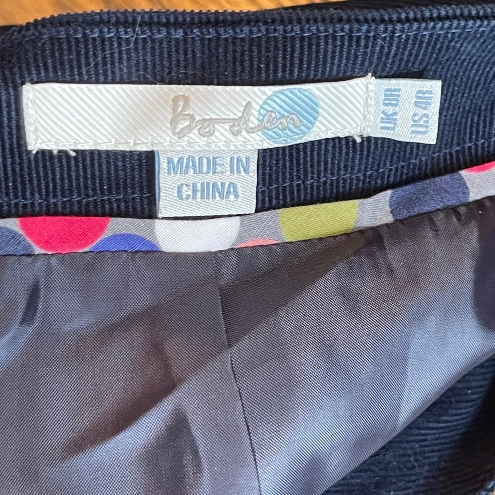 Boden‎ Corduroy Dress Navy Blue Size 4 - Image 8