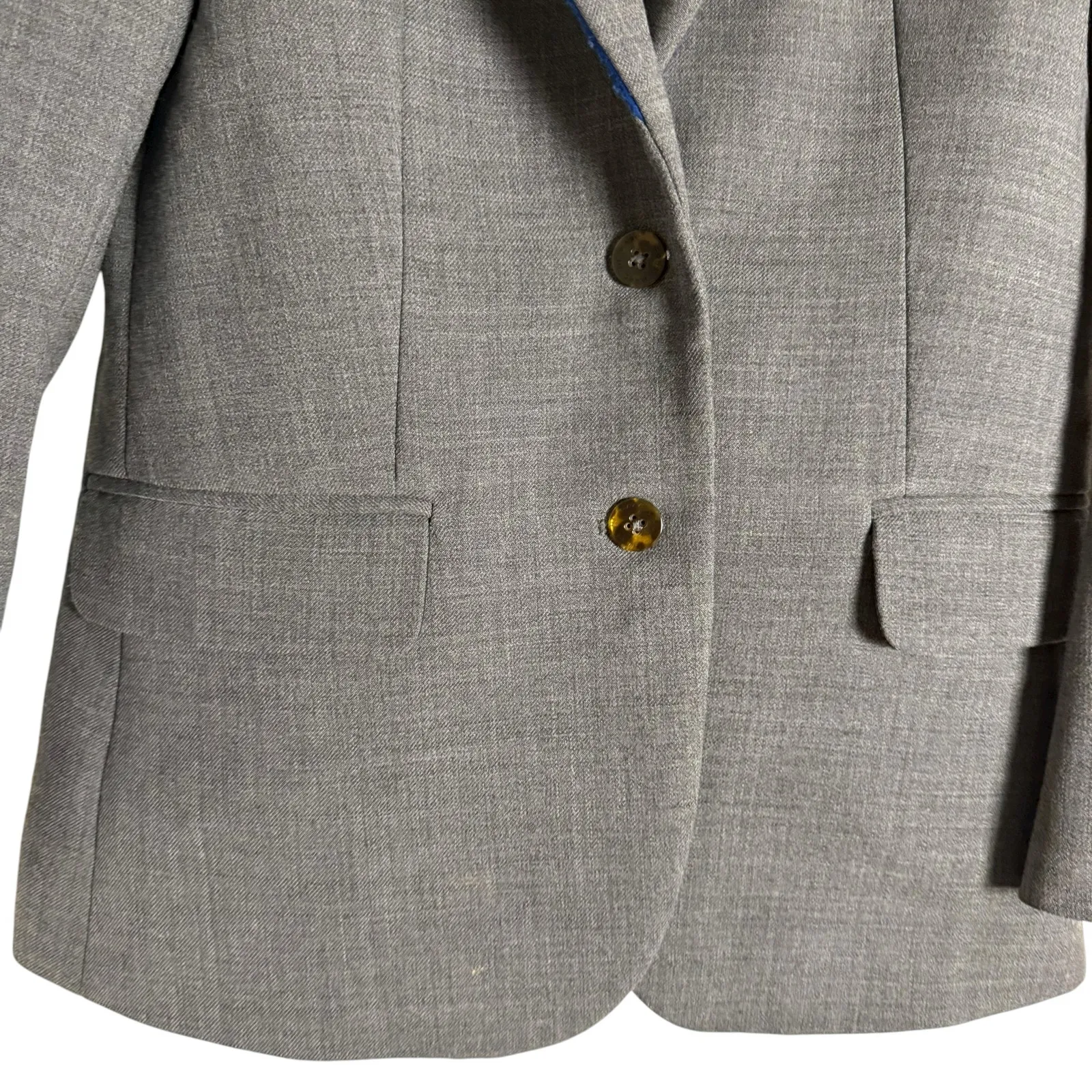 Marc by Marc Jacobs Gray Wool Two Button Office Blazer Jacket 4 - Image 3