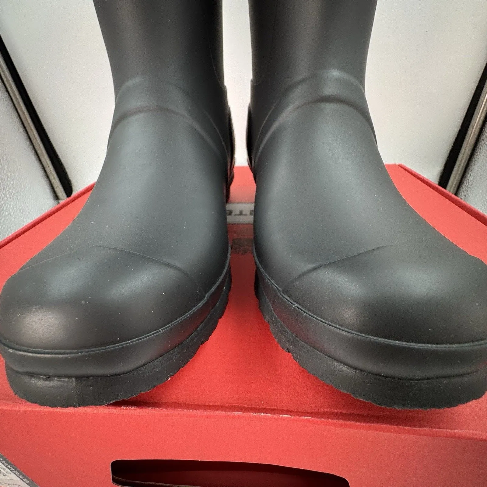 New Hunter Women's Black (BLK) Original Short Back Adjustable Rain Boots Sz 7 - Image 3