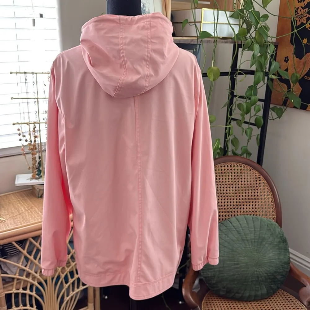 Weatherproof Vintage Bubblegum Pink Zip Up Rain Jacket - Image 2