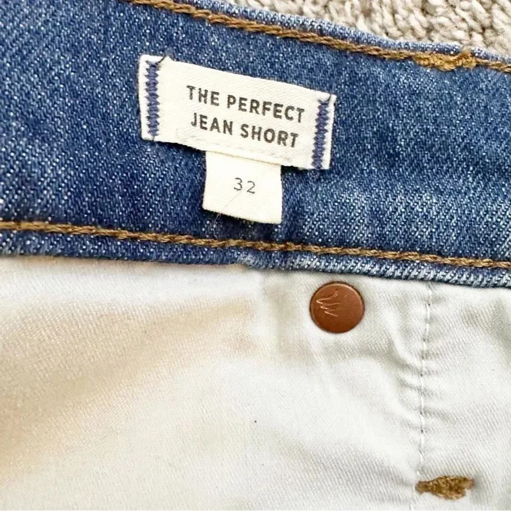 MADEWELL The Perfect Jean Short‎ in Rayburn: Comfort Stretch Edition Size 32 - Image 4
