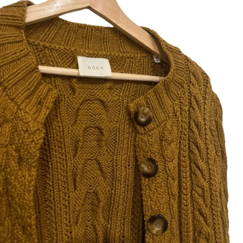 Doên Cardiff Cardigan in Tabac Camel Color Size XS / Small - Image 6