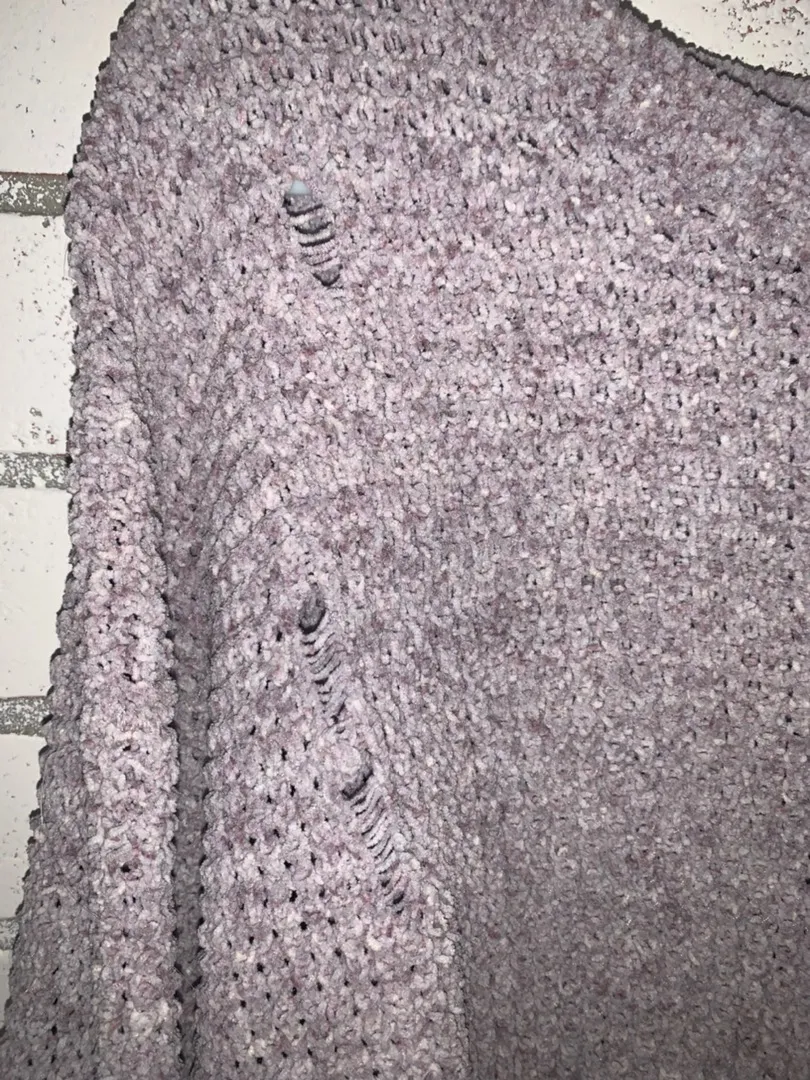 American Eagle Distressed Chenille Sweater - Image 4