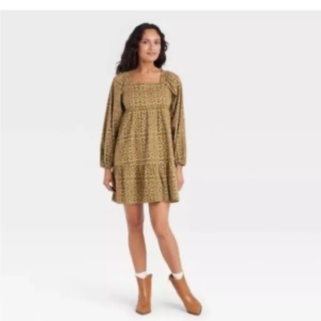 Major sale $11 was $25 New Universal Thread long puff sleeves pioneer dress - Image 2