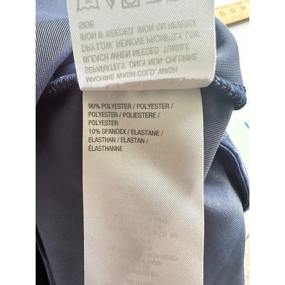 Susan Graver XL Velvet Velour 2 Piece Set Jacket Shell Blue Midi Dress Office - Image 14