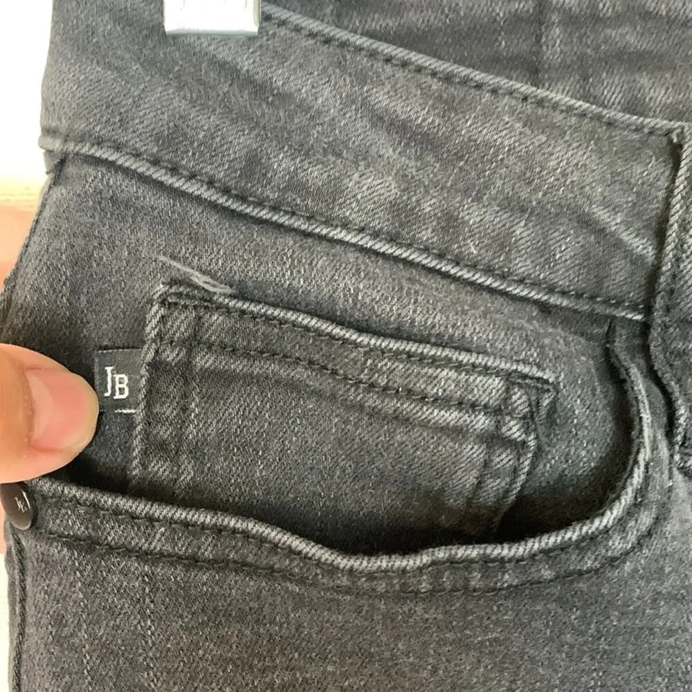 Judy Blue womens size 9 / 29 Capri fit black denim jeans crop stretch - Image 5