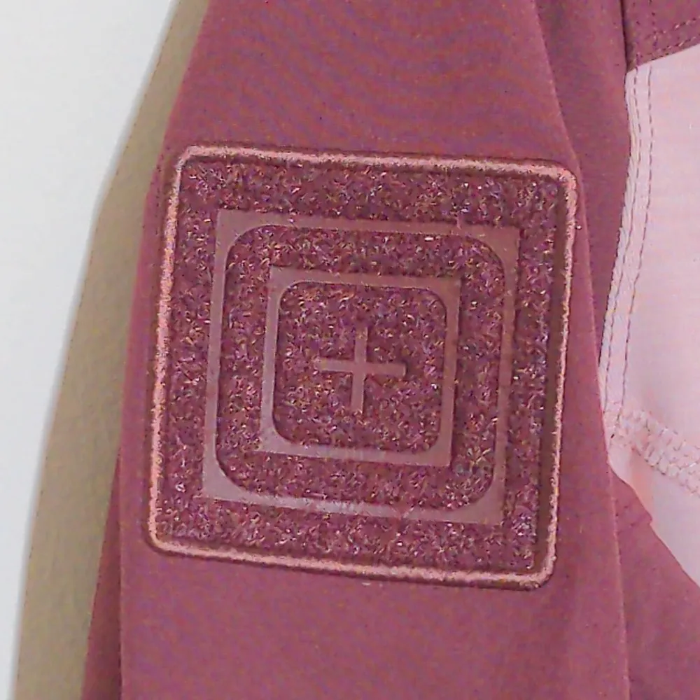 5.11 Tactical Womens Pullover Sweatshirt Red Pink 1/4 Zip Color Block Stretch M - Image 3
