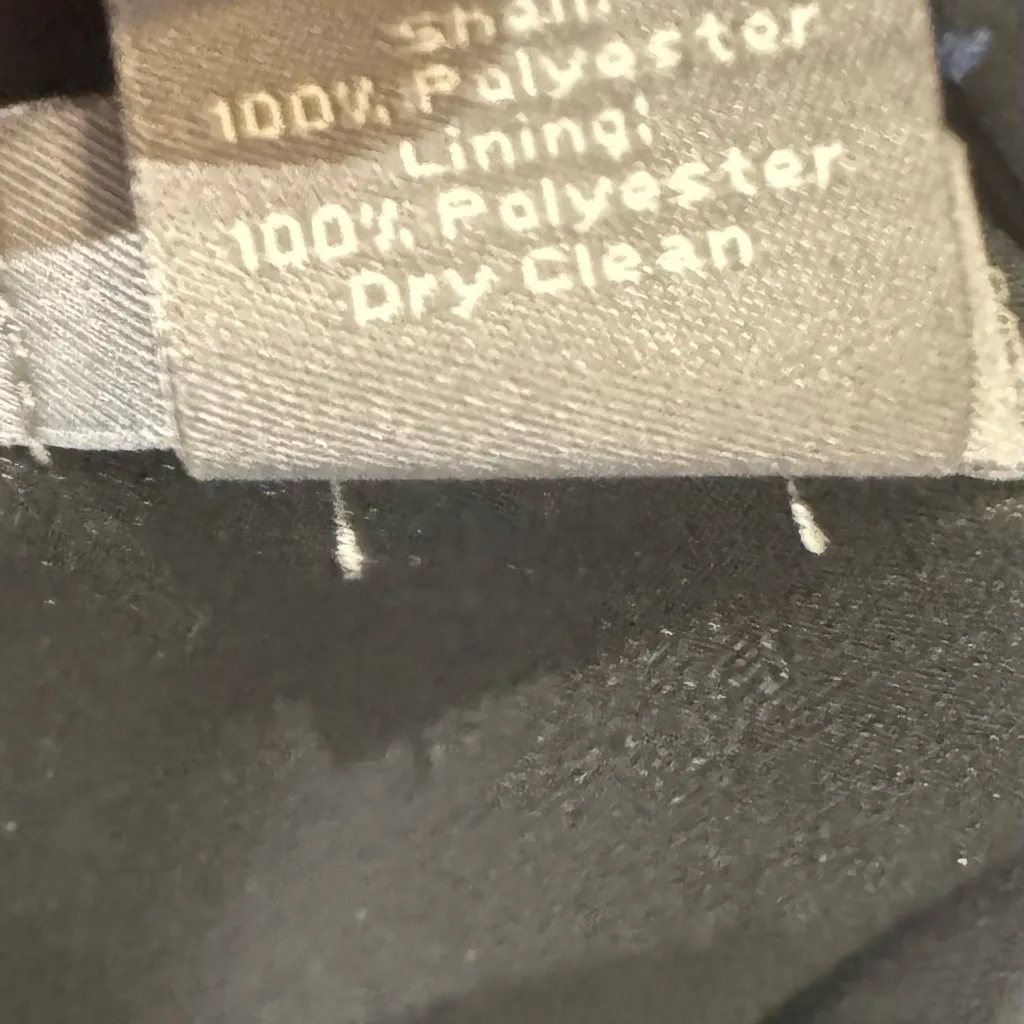 Ann Taylor black gray and blue abstract print empire waist size 00P - Image 5