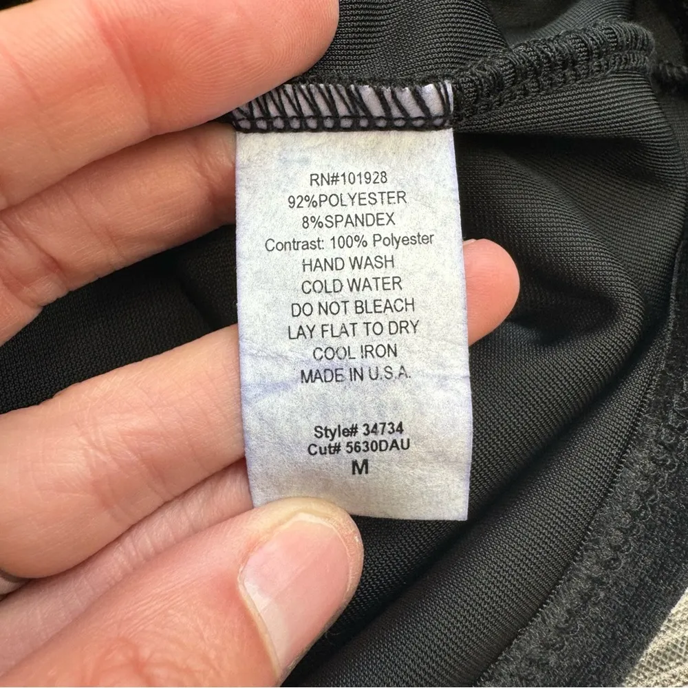 Susan Lawrence Women's Pullover Black Velour Mesh Blouse M Med Medium Bubble NWT - Image 8