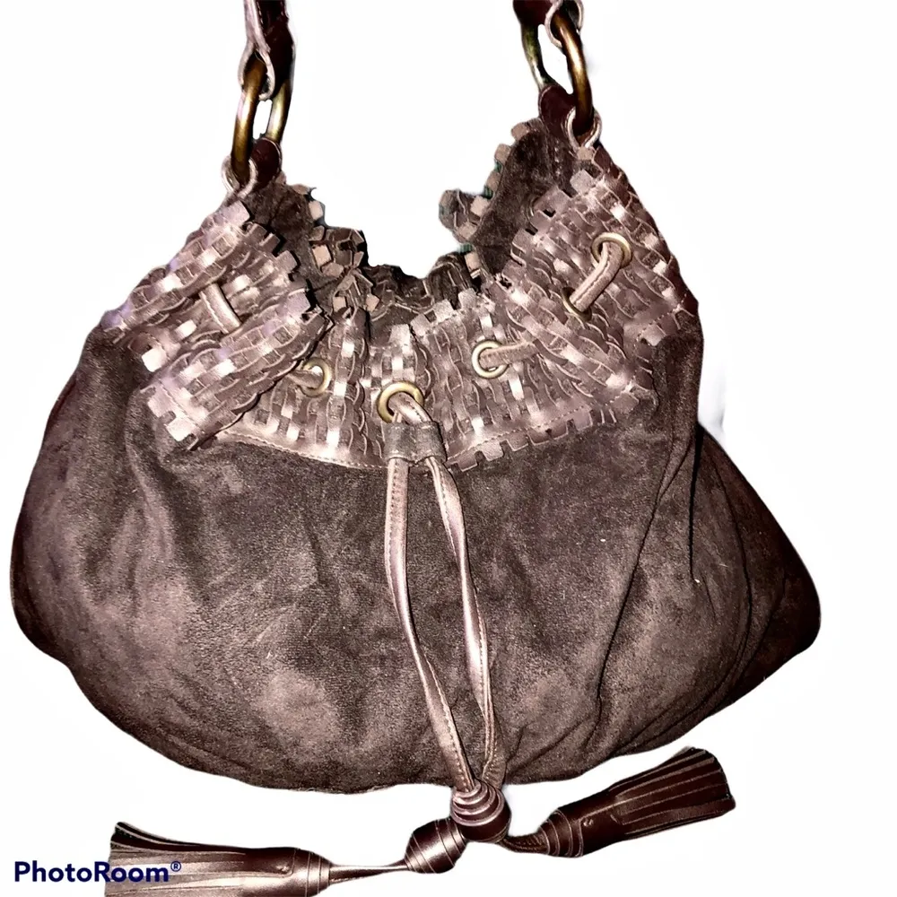 Old Navy  suede drawstring bag - Image 2