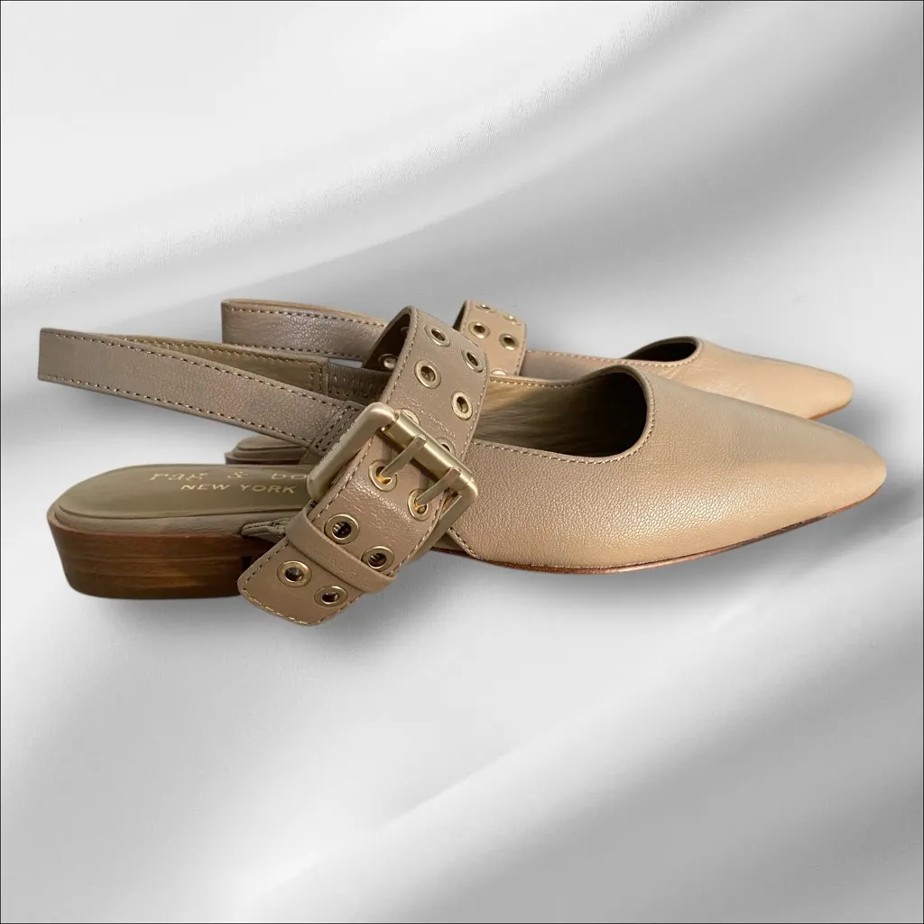 Rag and Bone 
Astra Slingback Flat - Warm Taupe Size US 6.5 (EU 36.5) - Image 4