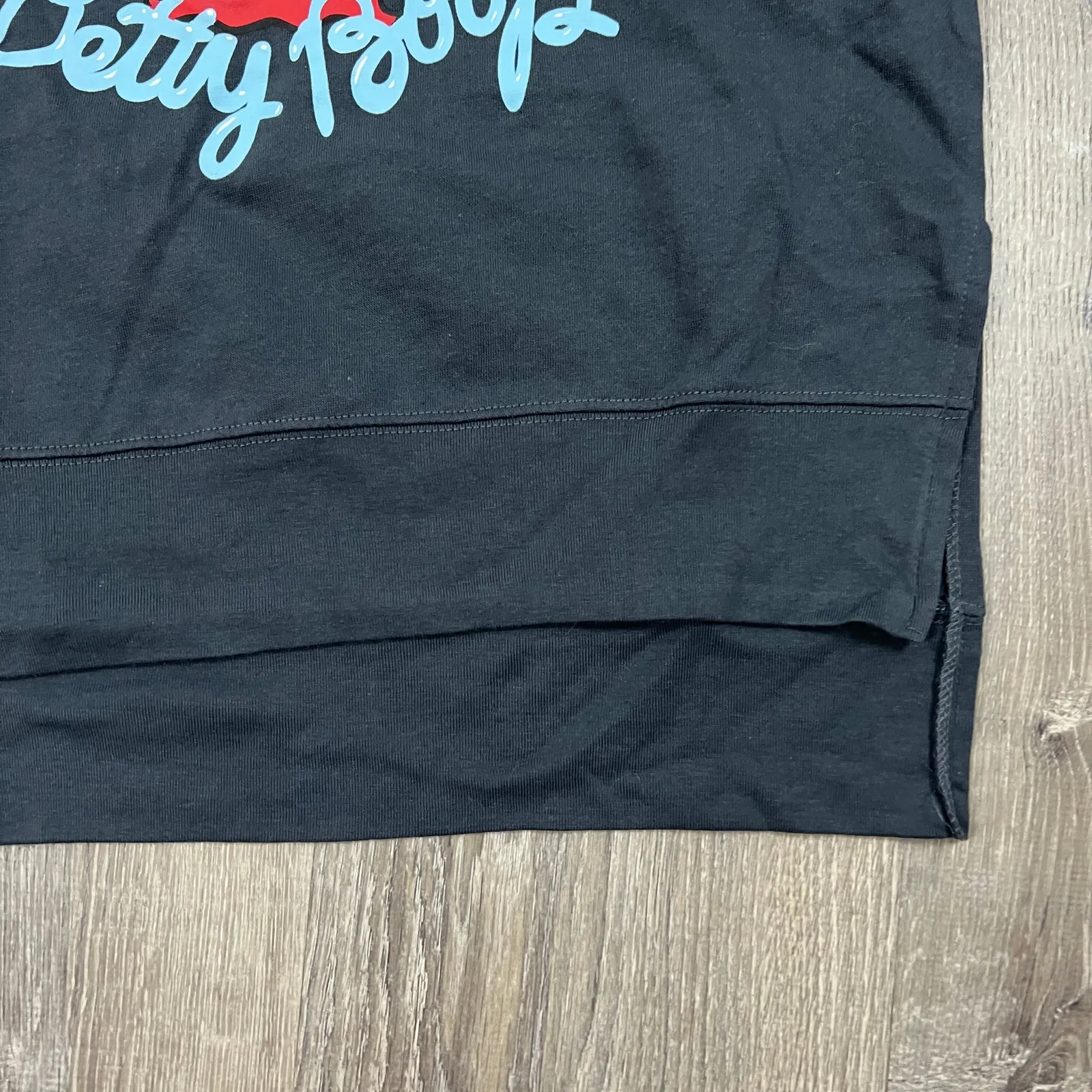 Betty Boop Women's Charcoal Gray Graphic Long Sleeve Sweatshirt - Image 5