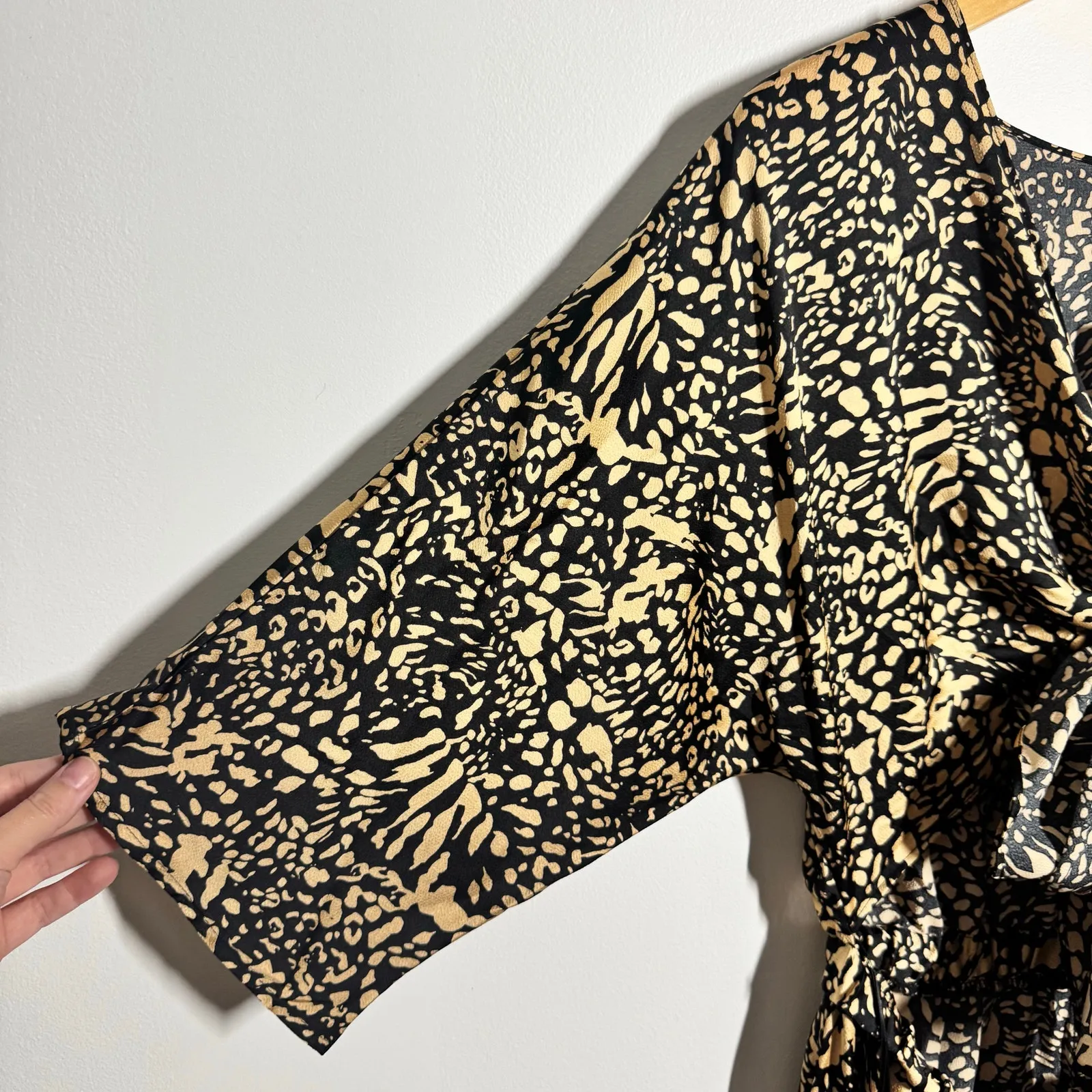 Baltic Born Moriana Maxi Dress Women L Leopard Print Wedding Quest Vacation - Image 7