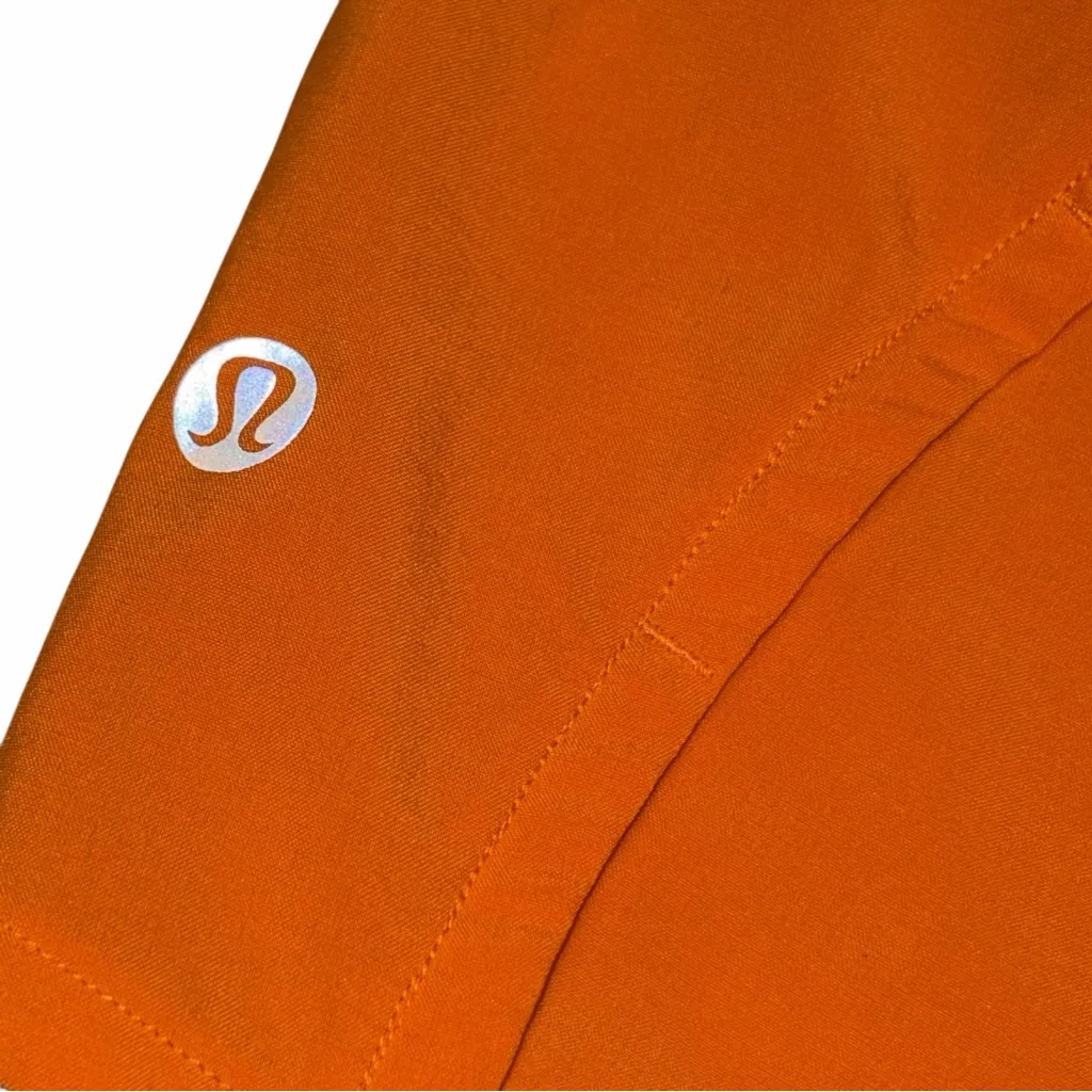 Lululemon Vivid Amber Orange Run Times Shorts II 4” size 6   W7AK0S - Image 7