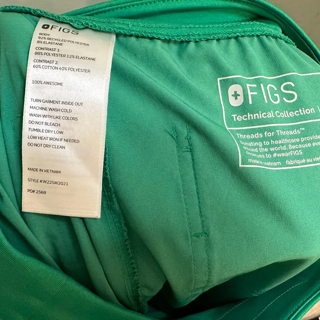 Figs Vibrant Green Joggers - Image 2