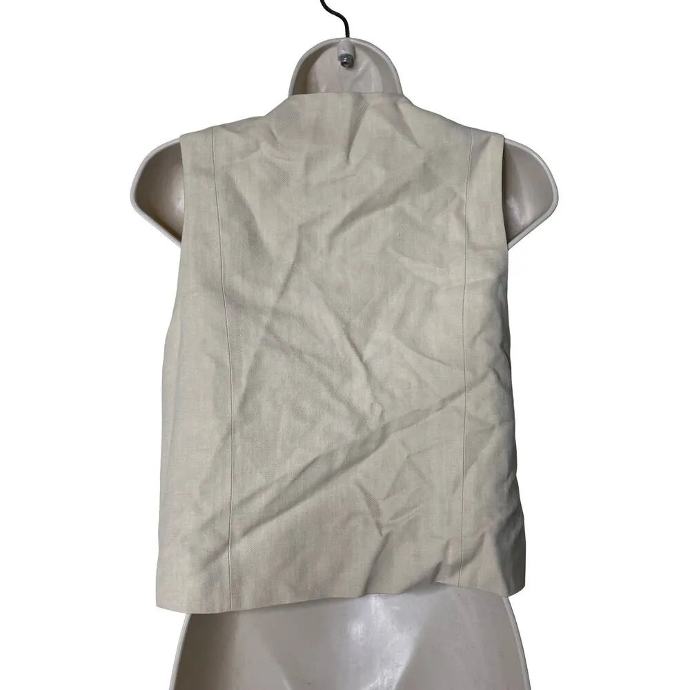 The Frankie Shop Chelsea Vest in Beige size XS - Image 3