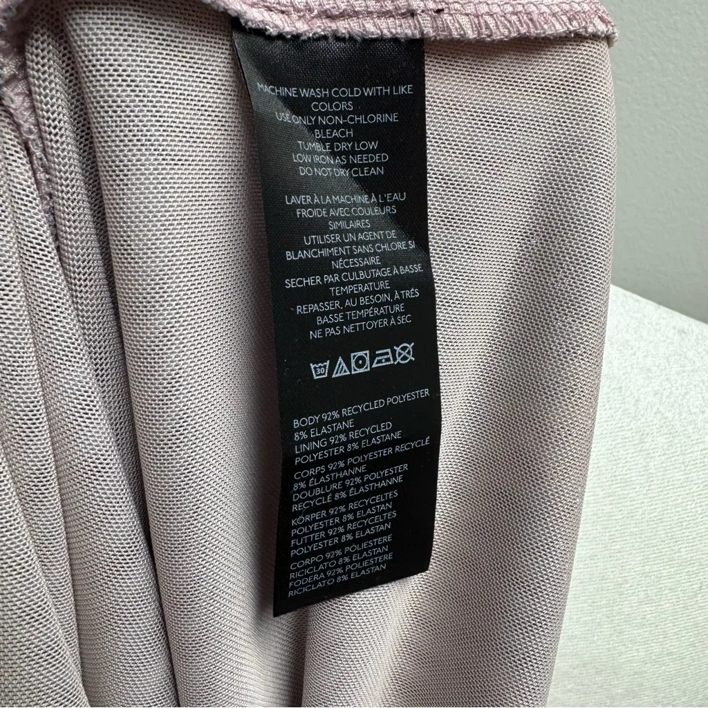 Miaou UO Exclusive Billie Mesh Liquid Print Short Sleeve Mini Dress Medium M Purple - Image 10