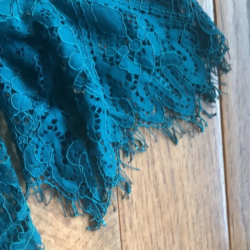 LOFT hunter green lace blouse - Image 5