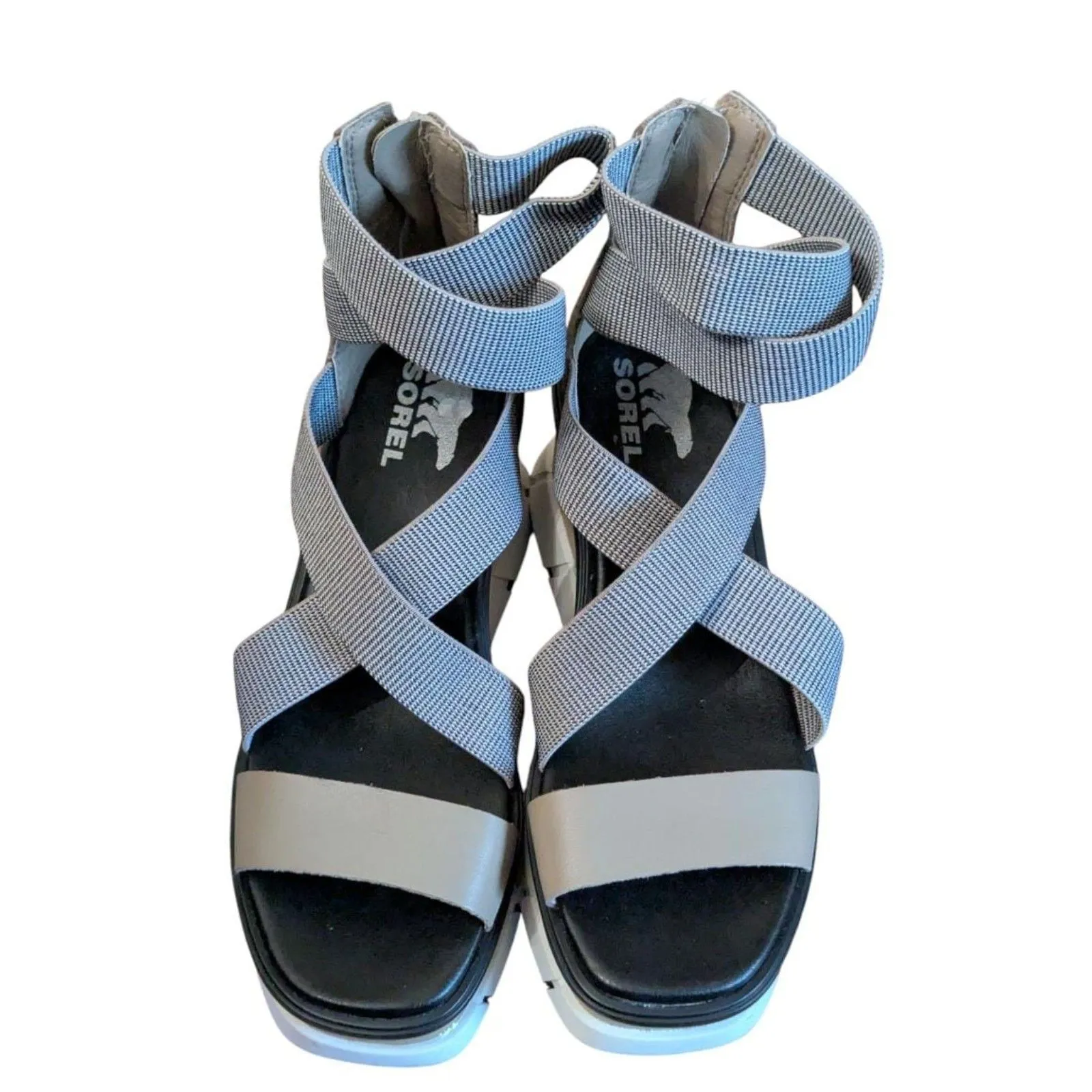 SOREL Women's 6.5 Platform Wedge Sandals - Image 2