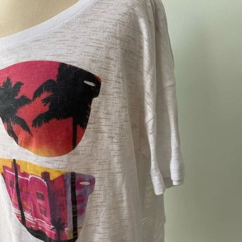 Victoria’s Secret PINK Miami Burnout Crop Shirt - Image 2