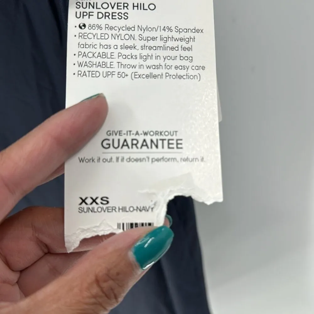 Athleta SUNLOVER HILO navy UPF DRESS gorpcore outdoor athleisure size XXS - Image 7