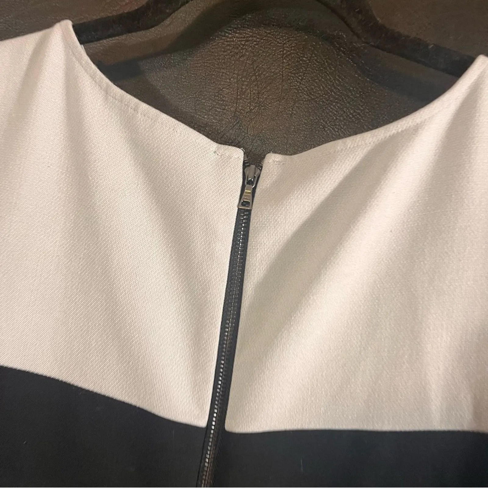 Loft Pale‎ Blue And Black Stripe Dress Size 10 - Image 6