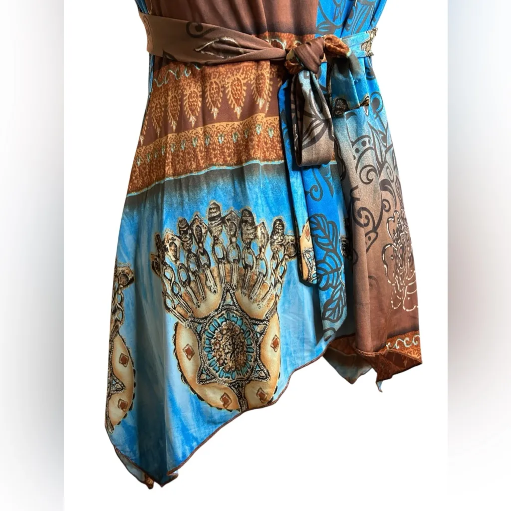 Rare Vintage Y2K Wet Seal Strapless Boho Fairy core Halter Top with Moon Pendant - Image 7