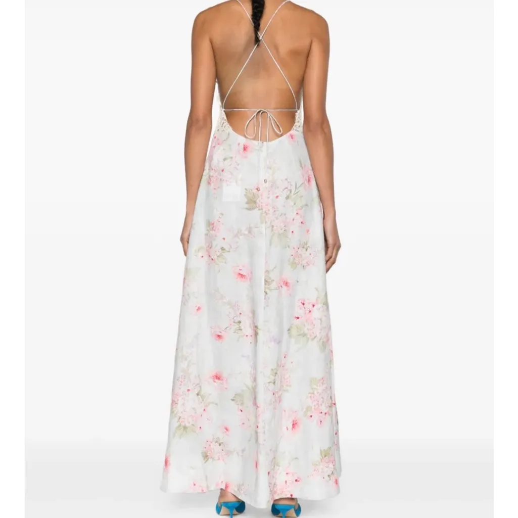 Zimmermann holiday floral linen a lined maxi dress size 2 (6-8) Zimmermann size - Image 2