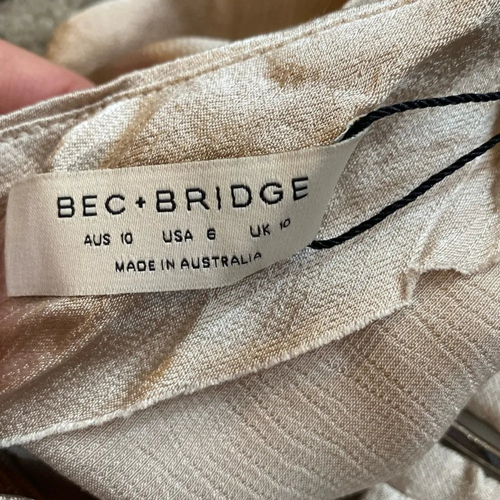 BEC & BRIDGE Kara cutout satin-crepe halterneck maxi dress size UK10/ US 6 - Image 6