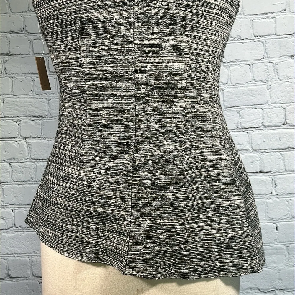 Rachel Roy Women's Pleated Textured Asymmetrical Tank Top size Medium Black NEW - Image 16