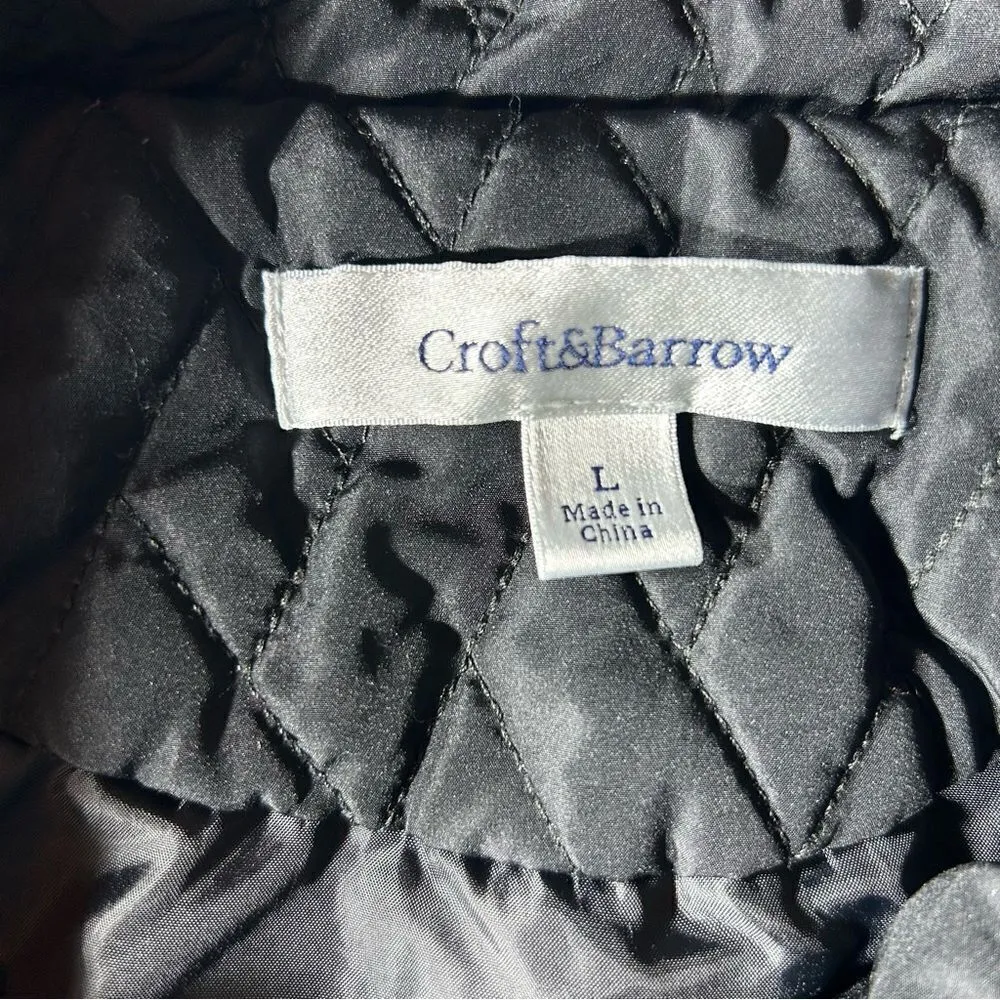 Croft & Barrow  Black Vest L - Image 3