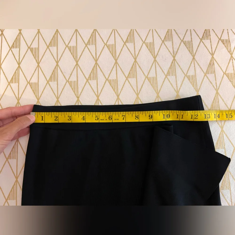 ZARA NWT Knit Ribbed Straight Ruffle Bodycon Skirt Size M - Image 5