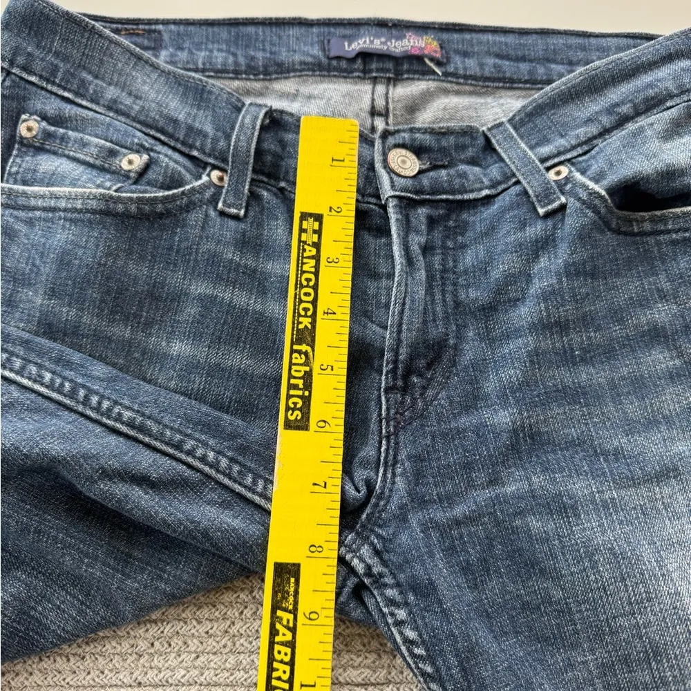 Levi’s Vintage Y2K Dark Wash Low Rise Denim Jeans Size 9M - Image 6