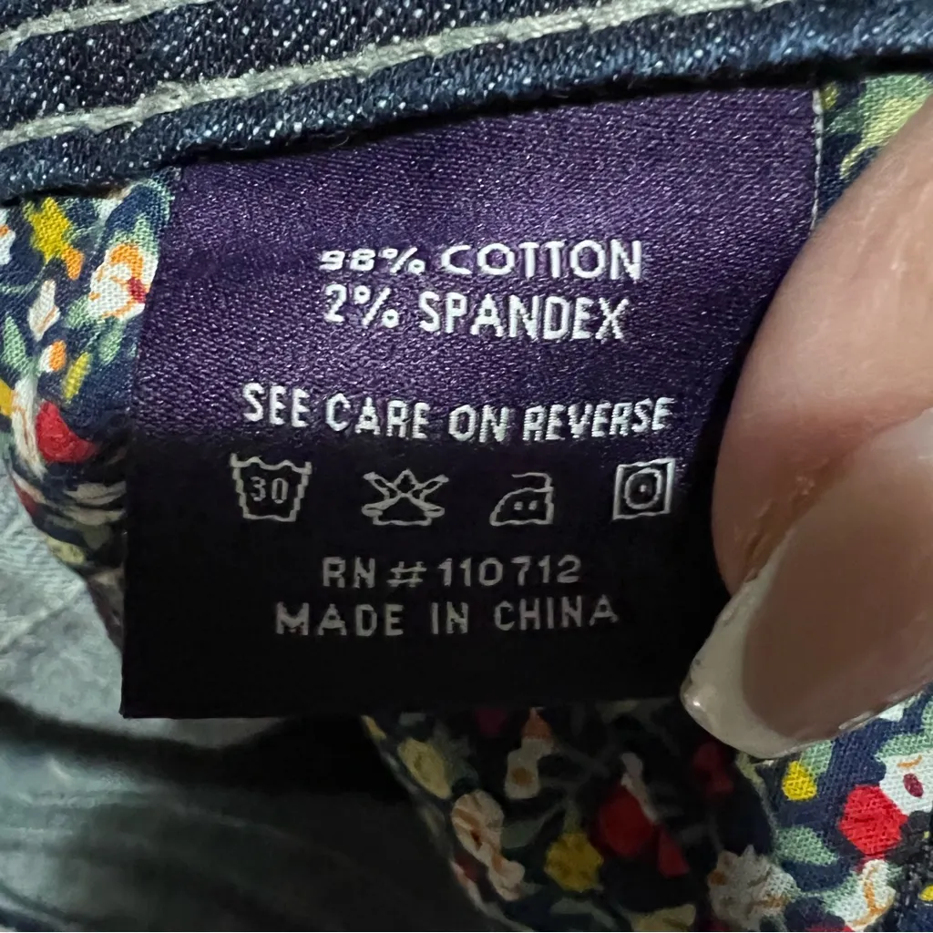 Vigoss Dark Wash Bootcut Thick Stitch Two Button Denim Jeans - Image 9