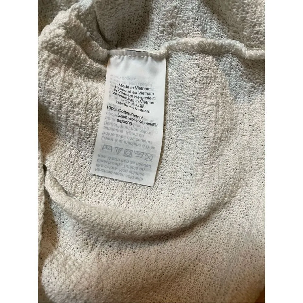 Madewell Wrap front tie Shirt Womens Small S Short Sleeve V Neck Pullove… - Image 7