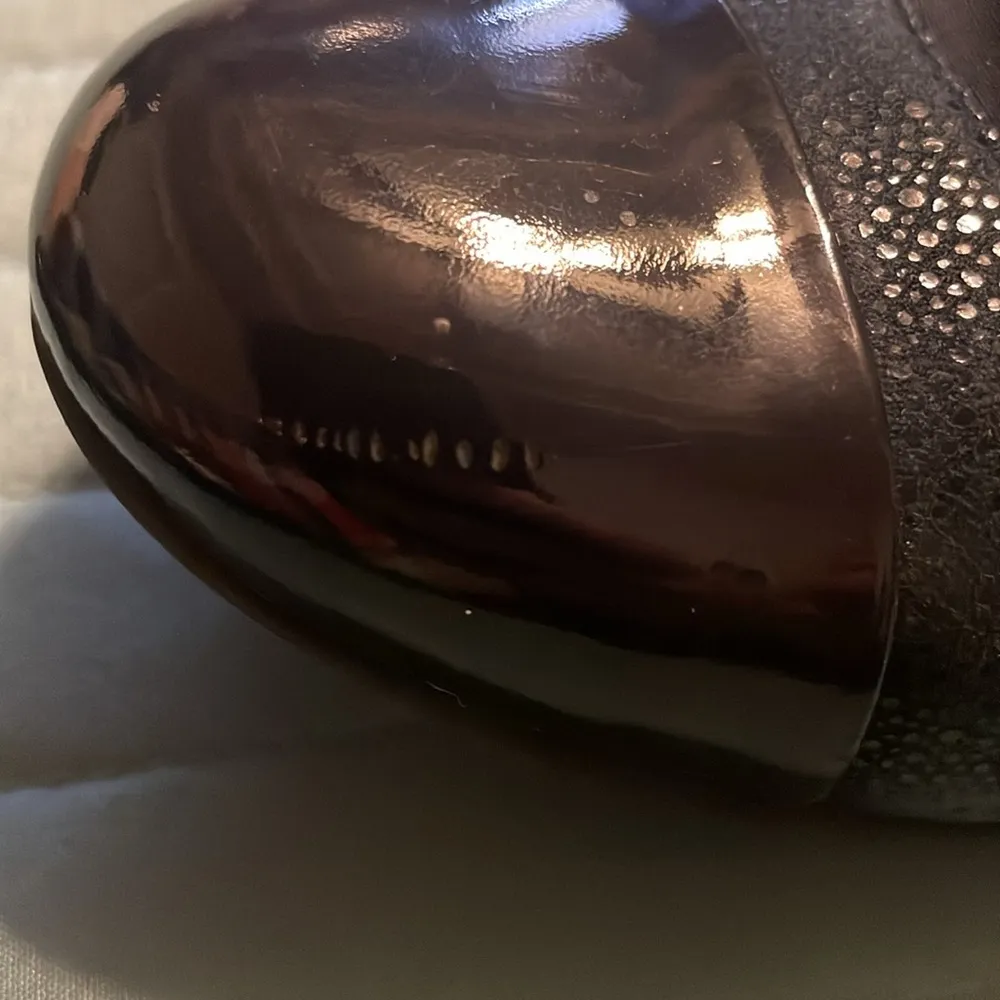 Clarks Women's Neenah Garden Ballet Flat Black and Blue Size 7 Comfort Casual - Image 10