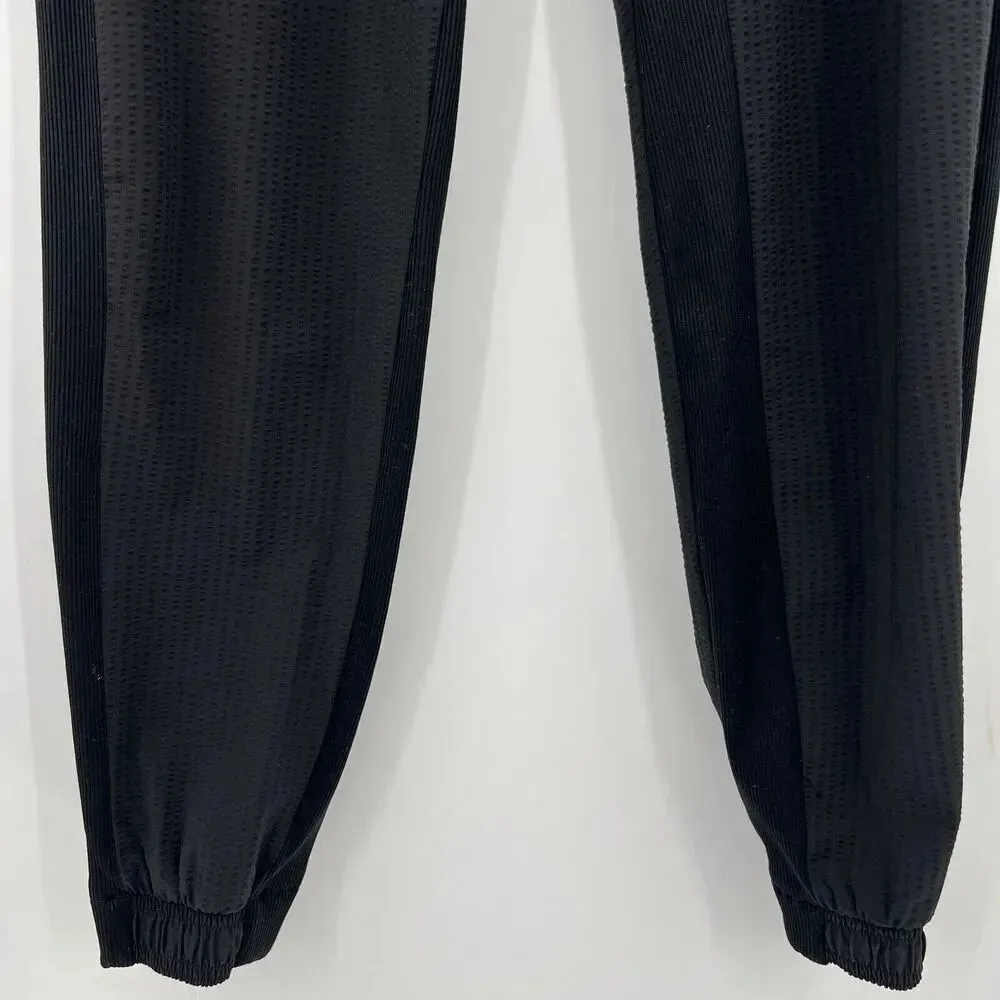 Athleta Black Textured Brooklyn Jogger Stretch Tapered Leg 566689 Women’s Size 0 - Image 5