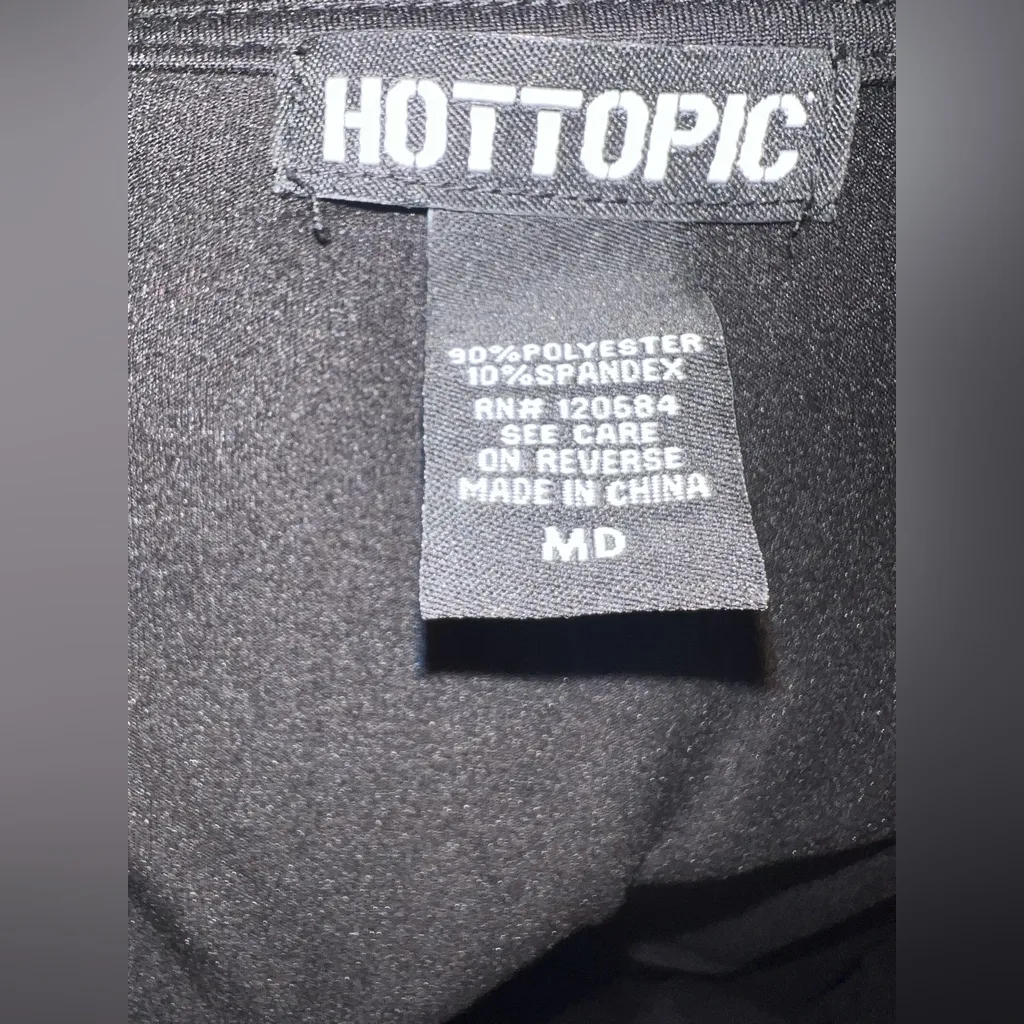 Hot Topic Black Lace-Up Fit & Flare Dress w/ Pockets – Size M - Image 12