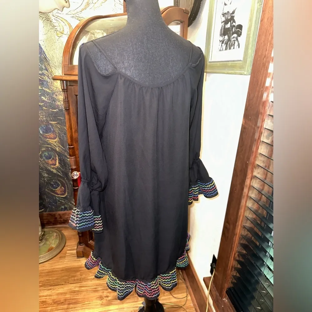 Vava by Joy Han Black Open Shoulder Mini Dress Medium - Image 9