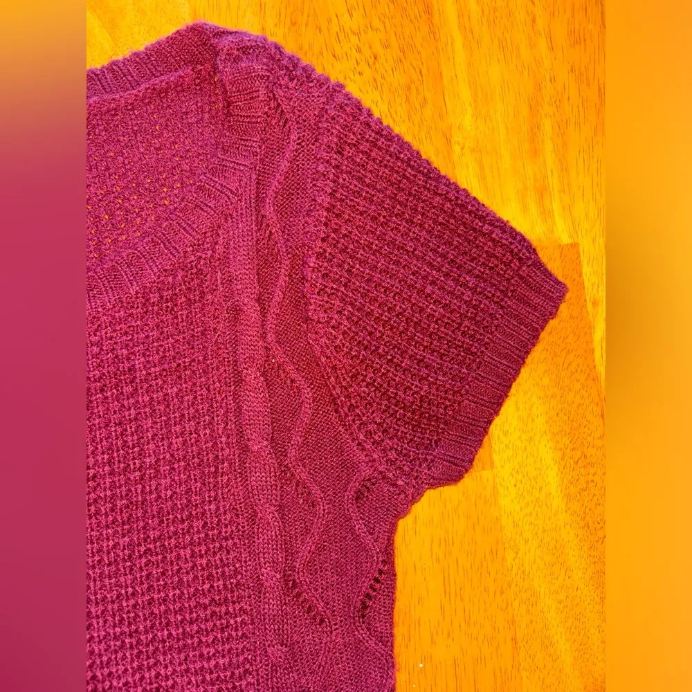 Women's Burgundy Knit Dress - Image 10