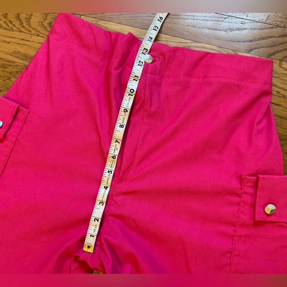 Hot pink wide leg cargo pants size L Size L - Image 10