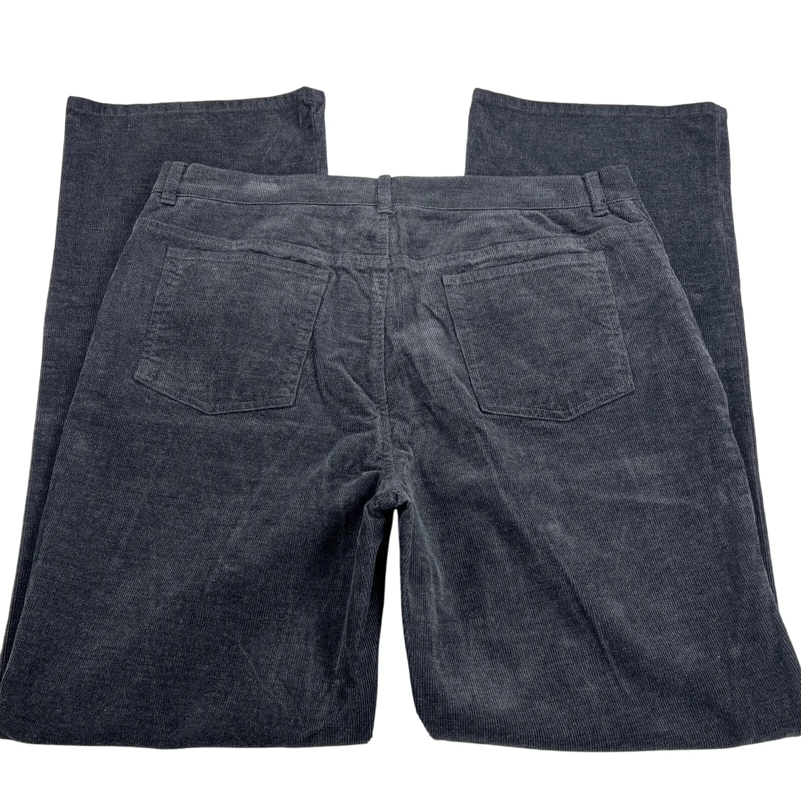 Jones New York Signatuee Stretch Corduroy Boot Cut Jeans Medium Charcoal Size 14 Gray - Image 2