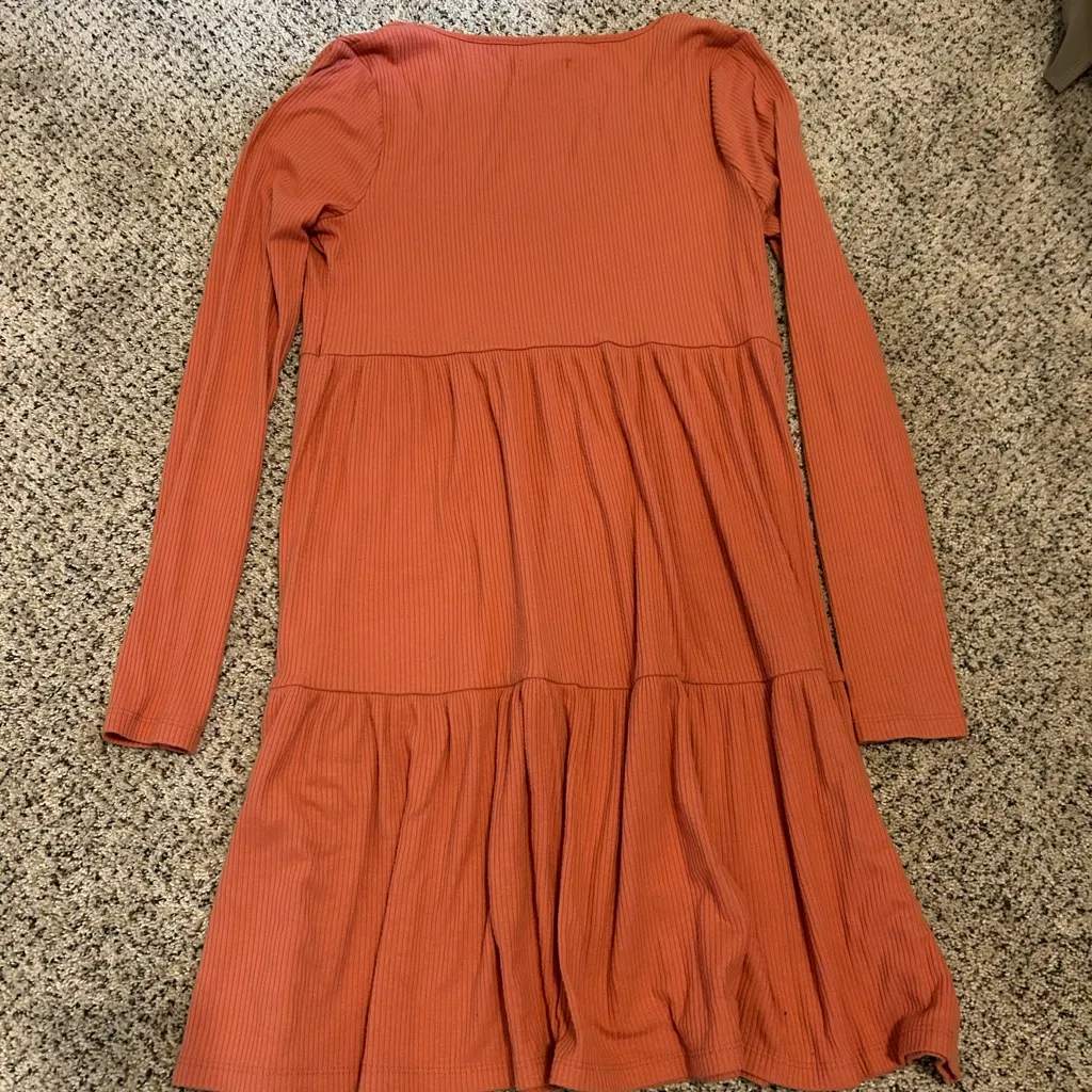 Wild Fable Terracotta Long Sleeve Dress - Image 3